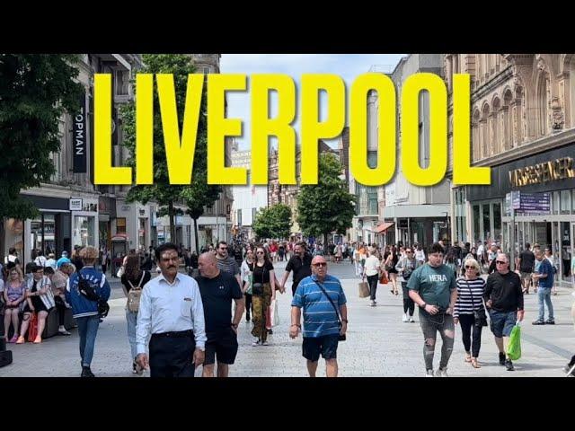 LIVERPOOL CITY CENTER WALK 2023 ENGLAND UK walking tour Liverpool One 