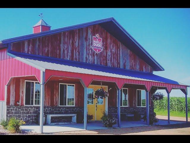 Tour of maple syrup sugar house.