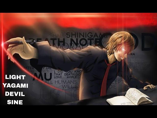 LIGHT YAGAMI DEVIL MODE  DEATH NOTE