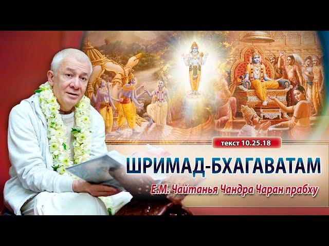 10/10/2024 Шримад-Бхагаватам 10.25.18. Е.М. Чайтанья Чандра Чаран прабху. Вриндаван Парк