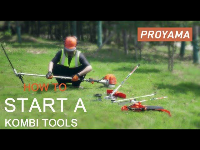 How to Start Proyama 42.7cc Multi-function Trimming Tool Engine