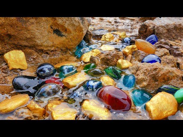 Beautiful gem stone ,mining gold near Riverside_Gild Hunter