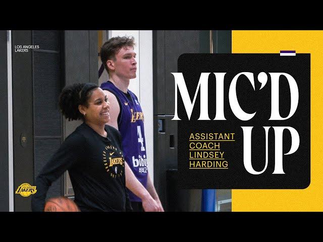 MIC'D UP at Lakers Practice with Asst Coach Lindsey Harding