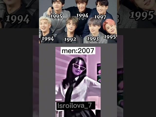 bts vs me /and army who born in 2008 or other years /please follow me#shorts #btsarmy #bts #army