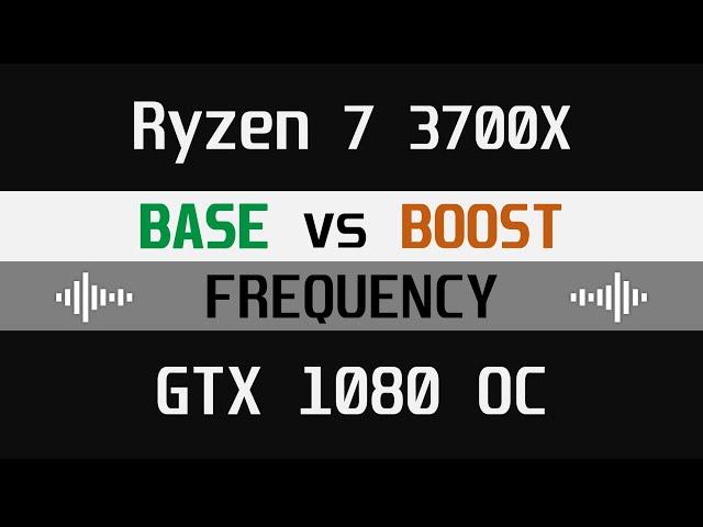 Ryzen 7 3700X - Core Performance Boost ON vs OFF - GTX 1080 OC (1080p Ultra)