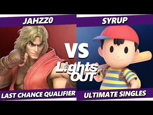 Lights Out GRAND FINALS - Syrup (Ness) Vs. Jahzz0 (Ken) Smash Ultimate - SSBU