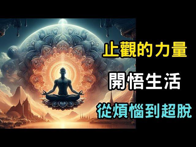 【止觀的力量】開悟生活：從煩惱到超脫 | 止觀修煉的心路歷程 (收藏版) | 禪定與智慧，靜心之道，止觀的藝術  #開悟 #覺醒 #靈性成長