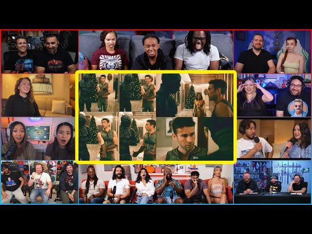 YouTubers React To Black Noir & The Deep Bro Scene | The Boys S4 Ep 7 Bro Scene Reaction Compilation