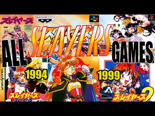 Evolution of Slayers games 1994-1999 | All Slayers anime games (PSX, Super Famicom, Sega Saturn)