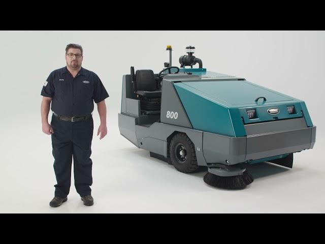 800 Ride-On Sweeper | How To Operate | Tennant Company