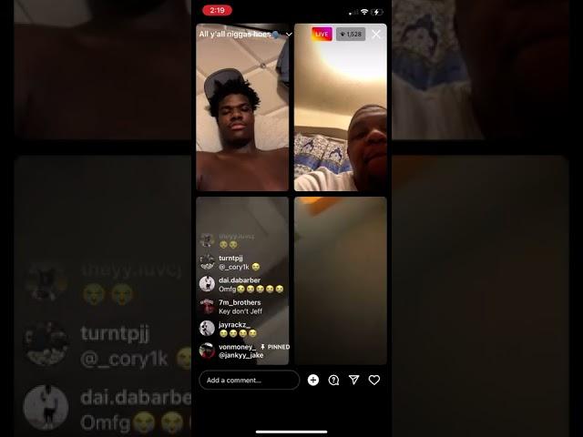 24lik Arguing with opps & gmo stax on instagram live (tap in)