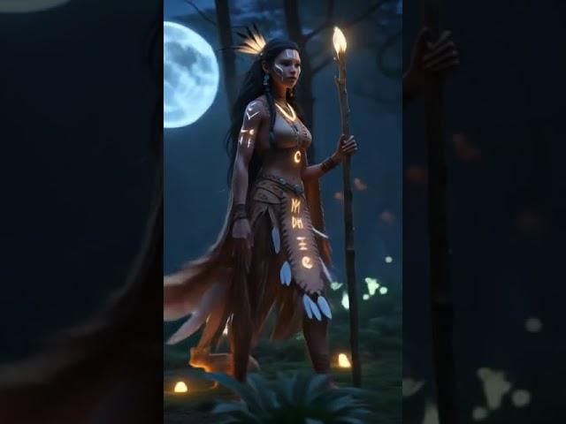 She is a living being from an ancient tribe#ai #aiart#ancientstory#shortvideo #girl