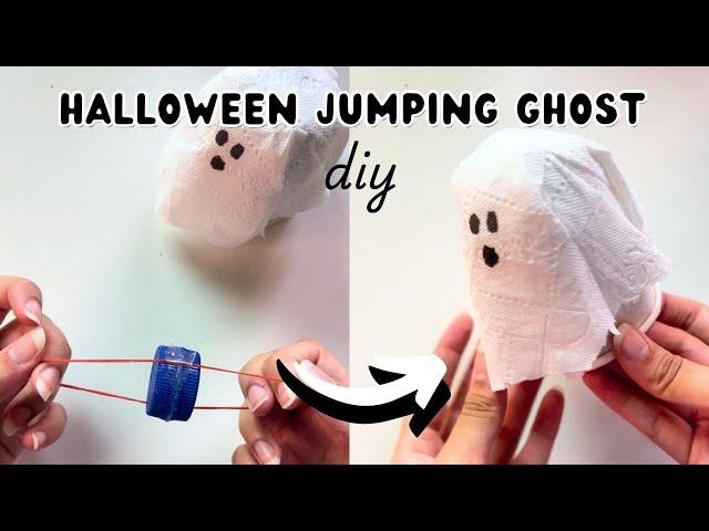 DIY Halloween Jumping Ghost | Halloween Decor Idea | Halloween Gift Ideas Using Paper| Spooky Season