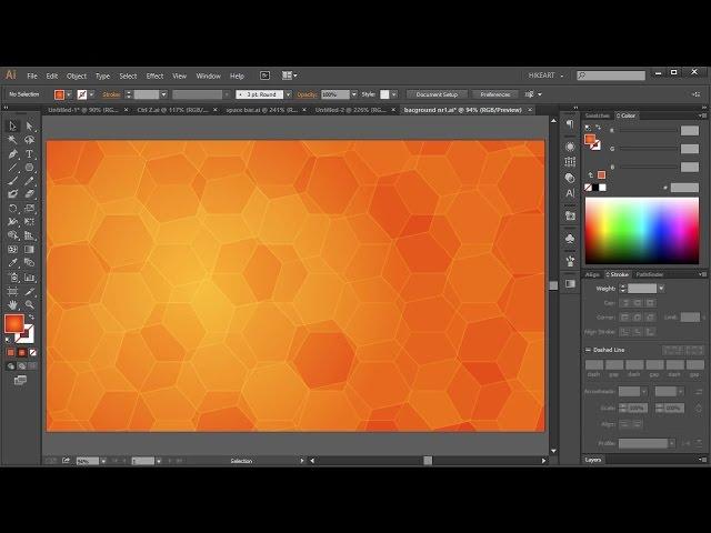How to Create a Background in Adobe Illustrator | 1