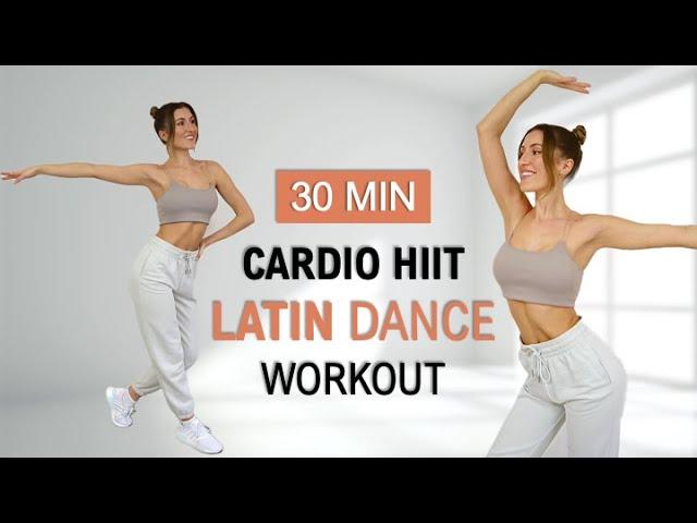 30 MIN Cardio HIIT Latin Dance Workout | All Levels | All Standing | Fat Burning