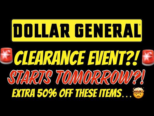 DOLLAR GENERAL SEASONAL CLEARANCE‼️EXTRA 50% OFFWATCH NOW‼️STARTS TOMORROW‼️RED DOT 50% OFF