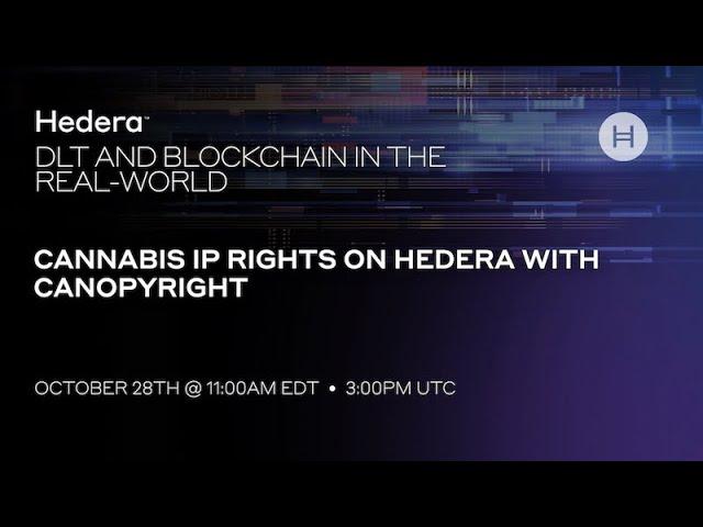 Cannabis IP Rights on Hedera with Canopyright