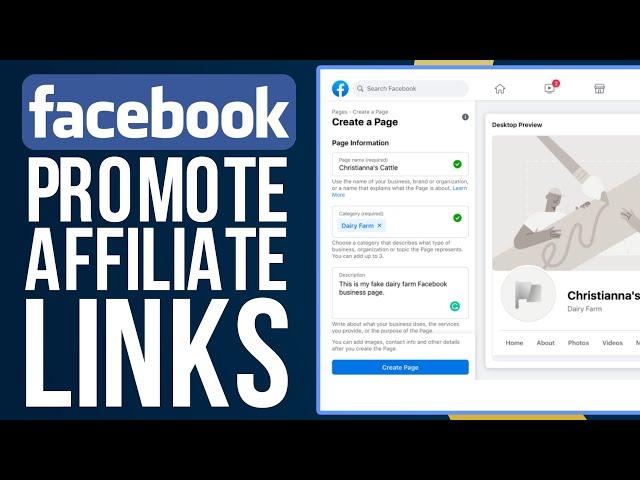 How To Promote Affiliate Links On Facebook Page | Facebook Affiliate Marketing Tutorial 2024