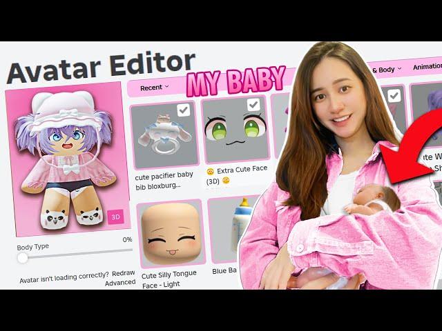 Making MY BABY a ROBLOX ACCOUNT!