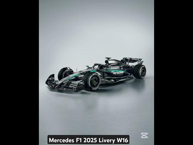 F1 2025 Mercedes F1 LiveryW16 #formula1 #f1 #2025 #mercedesf1 #mercedes #georgerussel #kimiantonelli