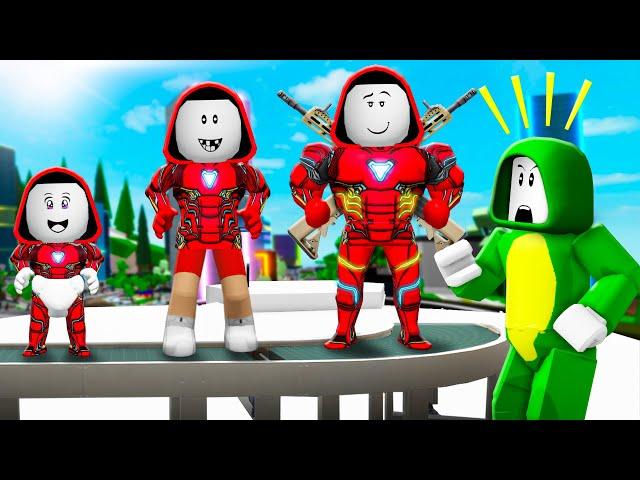 JJ GROW UP as IRONMAN | Maizen Roblox | ROBLOX Brookhaven RP - FUNNY MOMENTS