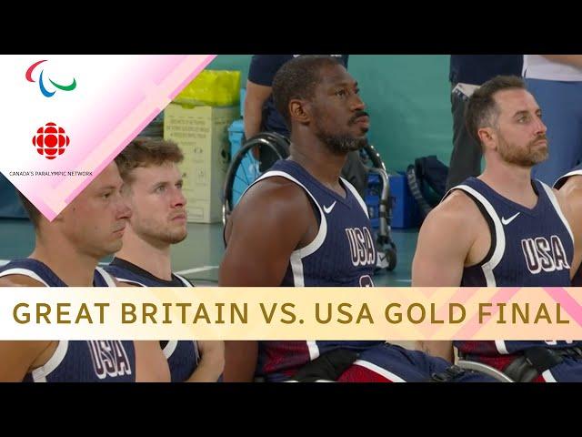 FULL men's wheelchair basketball Gold Medal game: Great Britain vs. USA | #paralympics