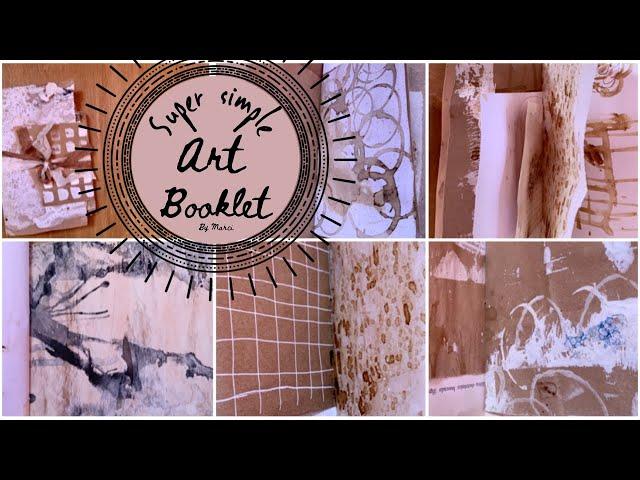 how to make an art booklet with mixed media papers