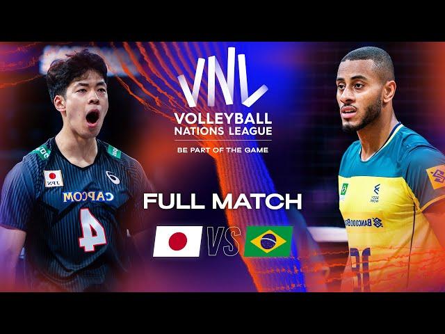  JPN vs.  BRA - Full Match | Men's VNL 2023