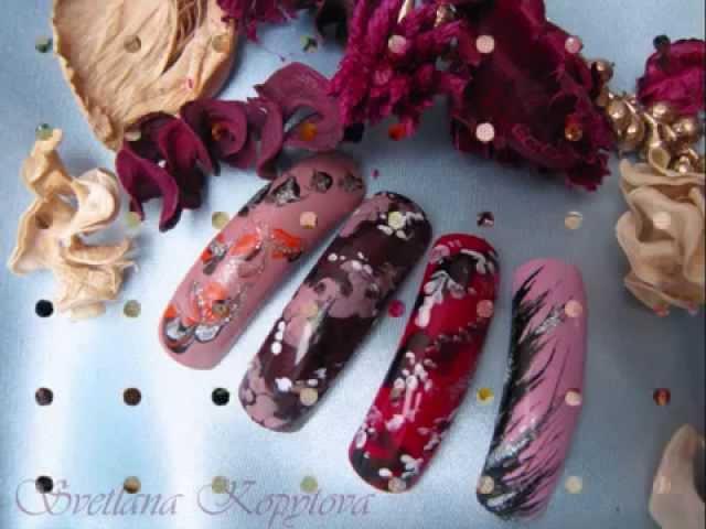Acrylic and Gel 3D/Encapsulated Nail Designs Free Hand Nail Art by Svetlana Kopytova