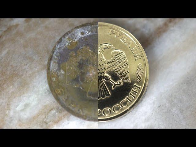 [ASMR] eagle coin / restoration / metal polishing / coin cleaning