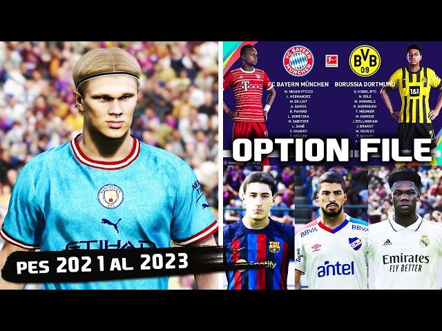 PES 2021 ACTUALIZADO AL 2023 | OPTION FILE PS4 - PS5 - PC || TUTORIAL