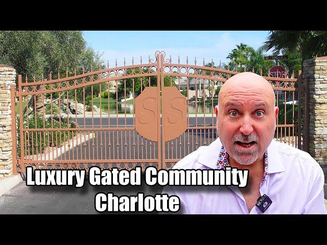 Inside a Super Rich Gated Community - Charlotte NC Neighborhood Drive