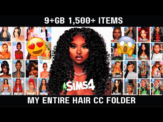 My Entire Sims 4 Hair CC Folder | MyraviahTheSimmer | CC Folder Series