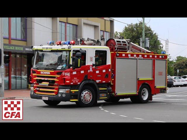 *Carson Dual Wail/Yelp* - CFA | Werribee Pumper Turning Out Code 1 to Alarm Operating in Werribee