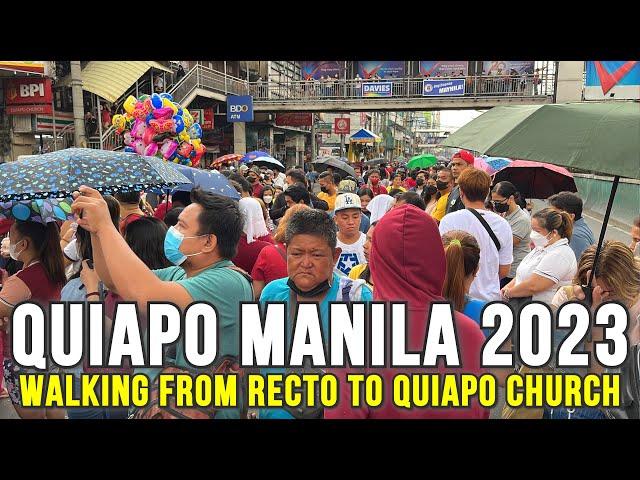 Exploring the Streets of QUIAPO MANILA on Nazareno 2023 | Walking from RECTO to QUIAPO CHURCH