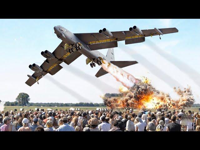 High Alert! US B-52 Bomber Makes Emergency Takeoff at full speed