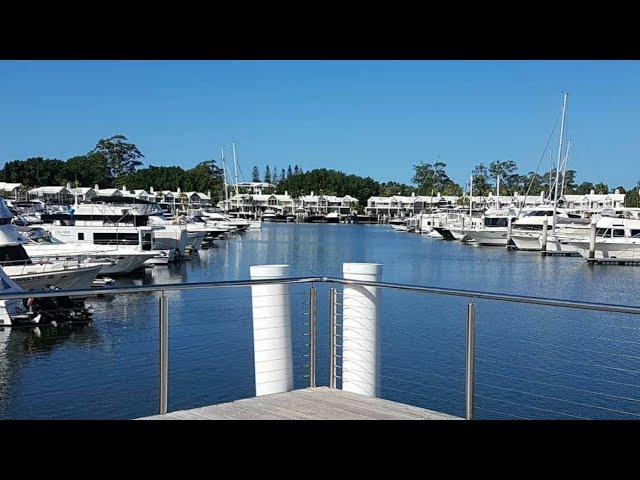 DRIVING THROUGH SANCTUARY COVE, GOLD COAST QUEENSLAND, AUSTRALIA