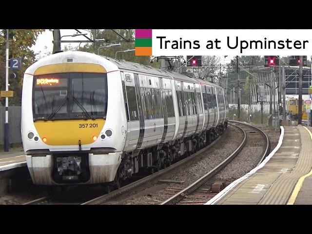 London Underground, Overground And c2c Trains At Upminster