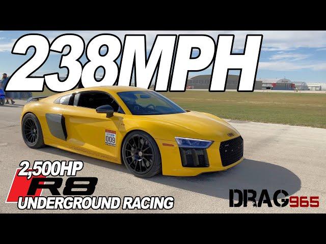 2,500hp Twin-Turbo Audi R8 | DCT ½ Mile World Record | 2021