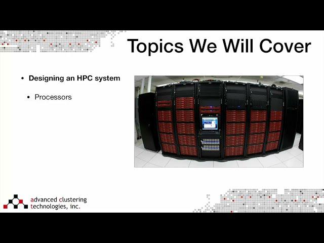 Webinar: Designing an HPC Cluster