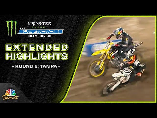 Supercross 2025 - Round 5, Tampa | EXTENDED HIGHLIGHTS | 2/8/25 | Motorsports on NBC