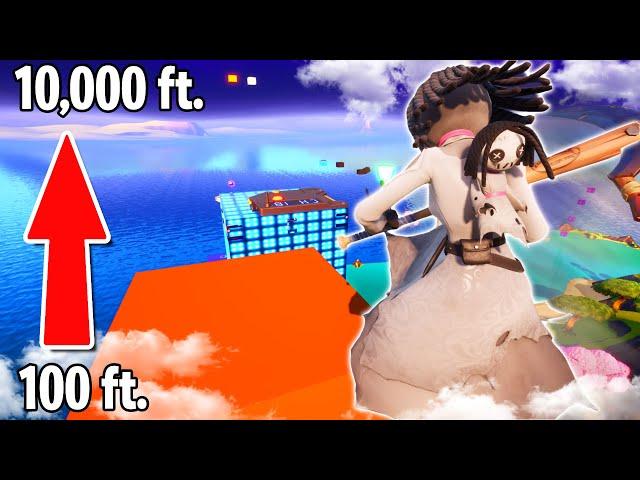 The 10,000ft. MILE HIGH Floating Deathrun! (Fortnite Creative Mode)
