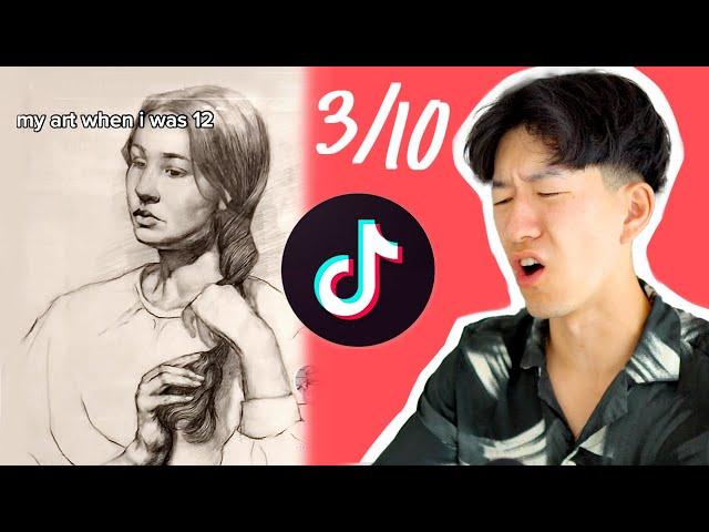 RATING TIKTOK ART TUTORIALS  8