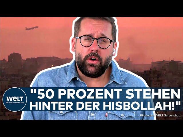 LIBANON: Paul Ronzheimer in Beirut! "Es gibt viele Flüchtlinge!" Israels Schlag gegen die Hisbollah!
