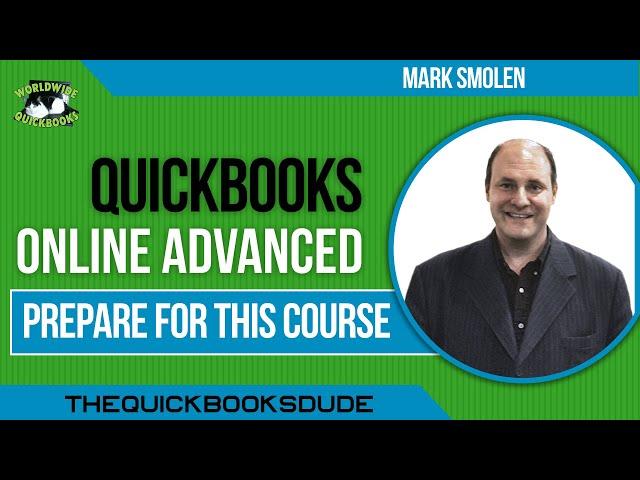 Learn QuickBooks Online Advanced Tutorial Training