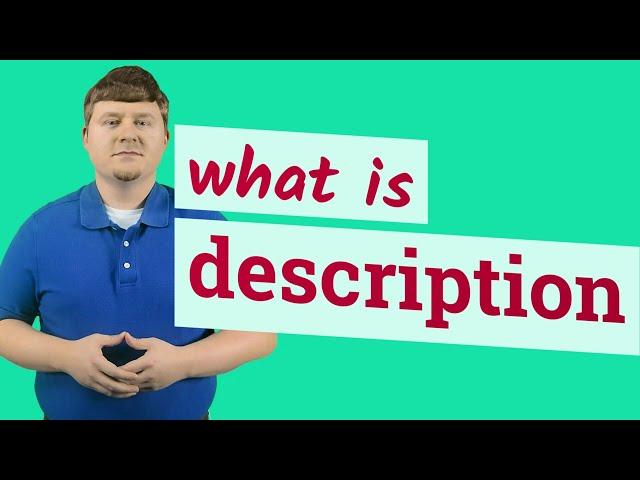 Description | Meaning of description