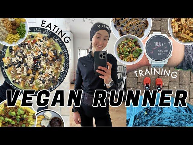 HOW I EAT & TRAIN AS A VEGAN RUNNER | What I Eat in a Weekend, Workouts & Easy Meals *realistic*