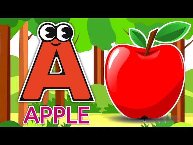 A for Apple B for Ball | abclearningsongs | ABC Alphabet Song | Phonics Song | #Nursaryrhymes