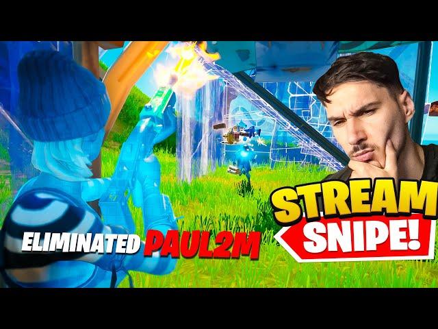 I-am dat *STREAMSNIPE* lui PAUL2M -! (s-a suparat)