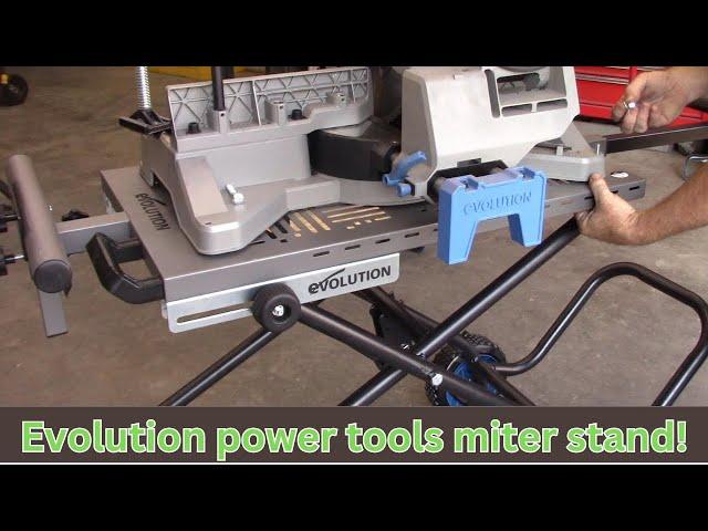 Evolution power tools chop saw stand. #chopsaw #miterstand #howto #diy #toolreviews #notalking